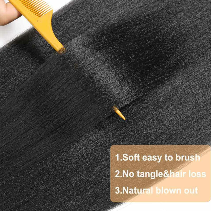 EZ Braid Hair Pre-Stretched Braiding Hair Extensions Long Smooth Natural Braids