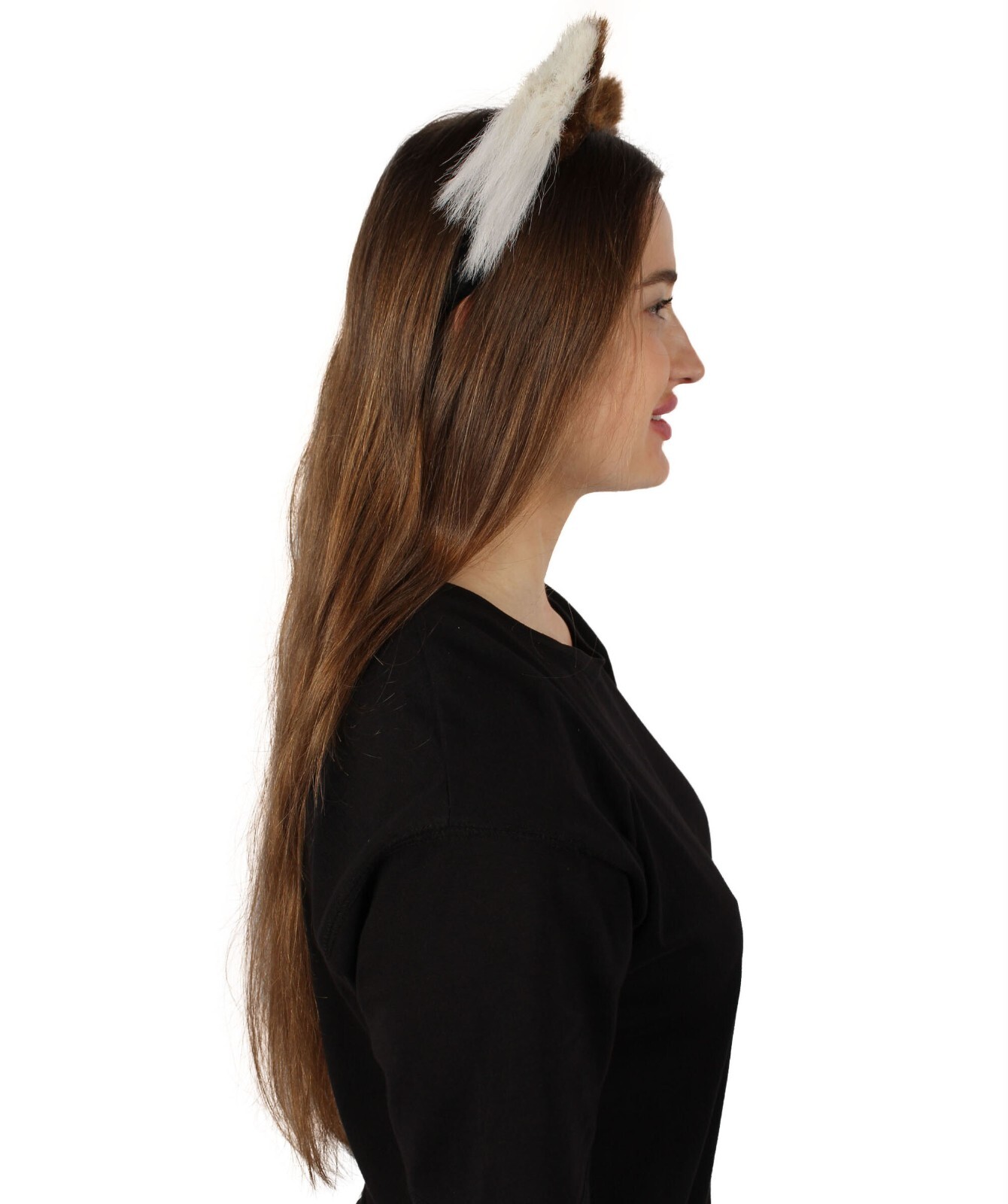 Adult Unisex Light Brown White Cat-ears, Perfect Cosplay Accessory,HA-033