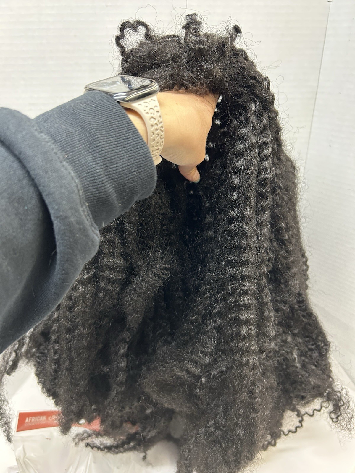 Sensationnel African Collection Crochet Wig Curly 1B Black 100% Premium Fiber