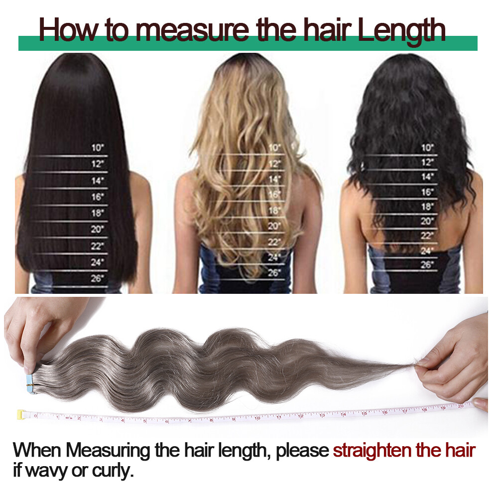 CLEARANCE 100% Real Remy Thick Tape In Human Hair Extensions Skin Weft Full Head