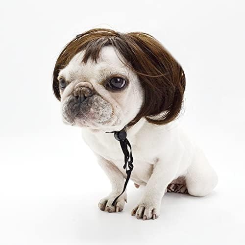 Versatile Black Brown Dog Costume Wig – Celebrate Halloween & Christmas