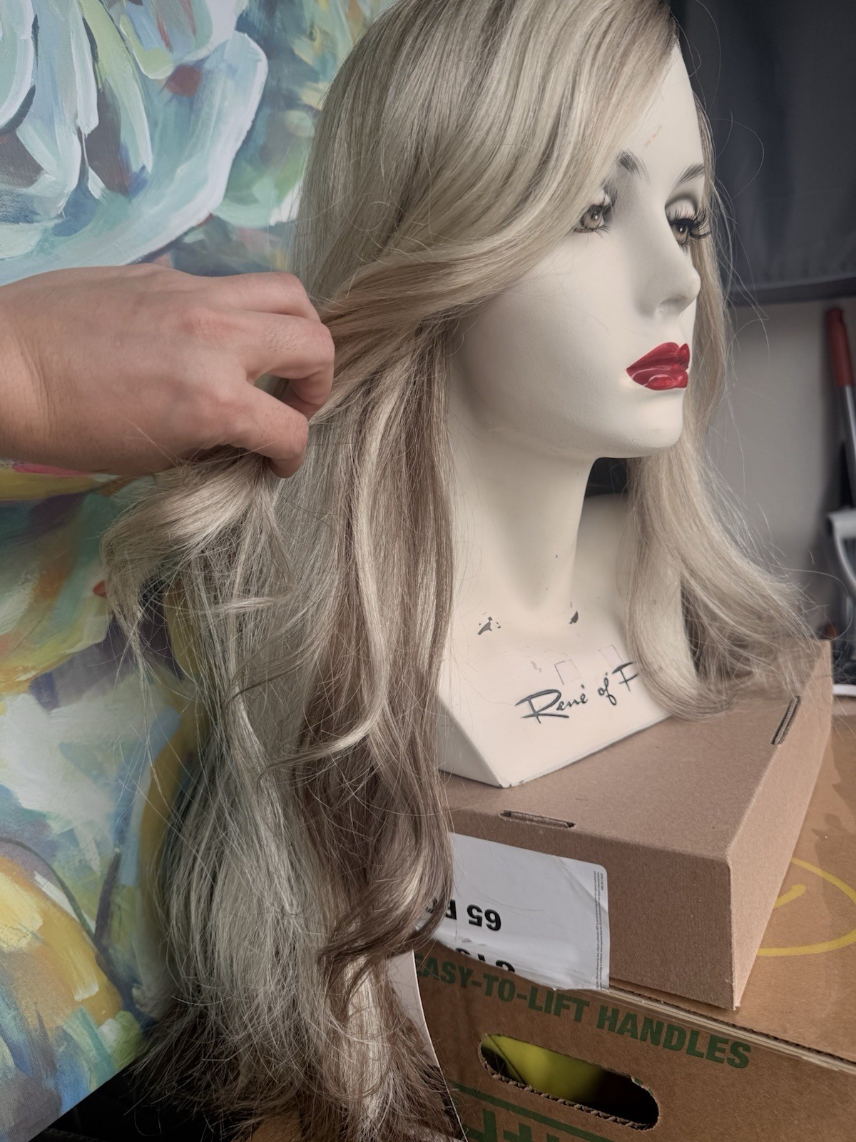 Ambience by Hair Couture Kellyann Wig TT8/Ice Caramel Long Wavy Lace Front