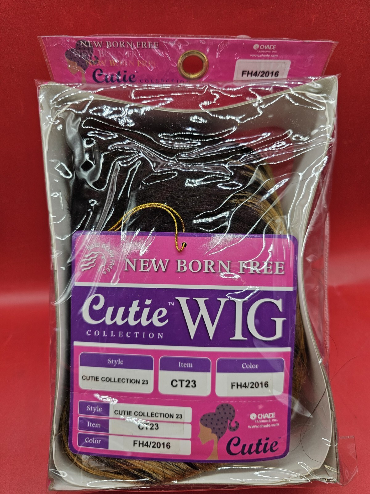 New Born Free Cutie Synthetic Wig CT23 Color FH4/2016