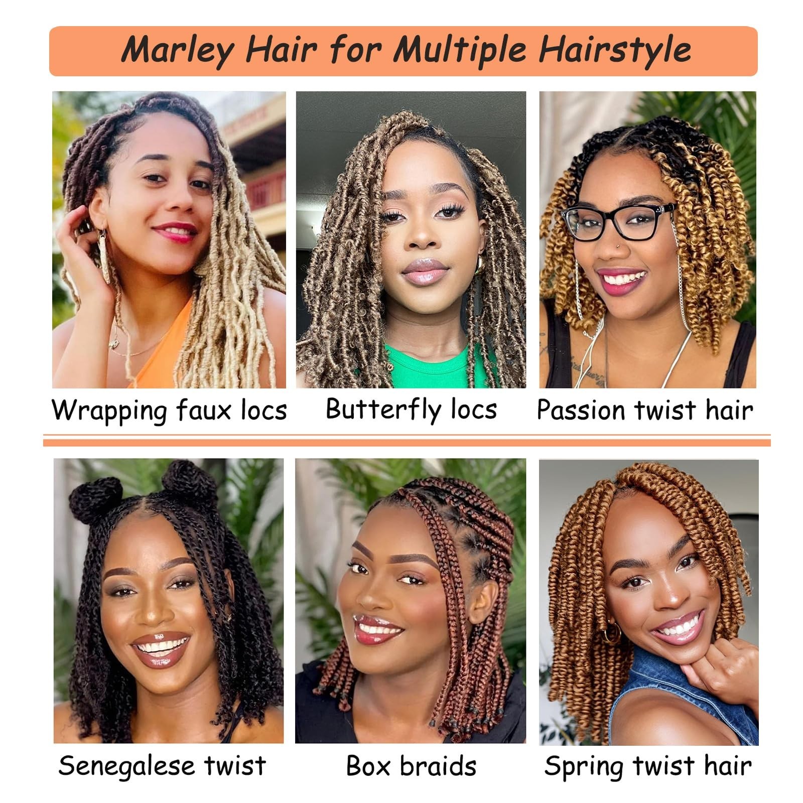 12″ Pre-Separated Afro Twist Braiding Hair – Kinky Crochet Braids for Soft Locs