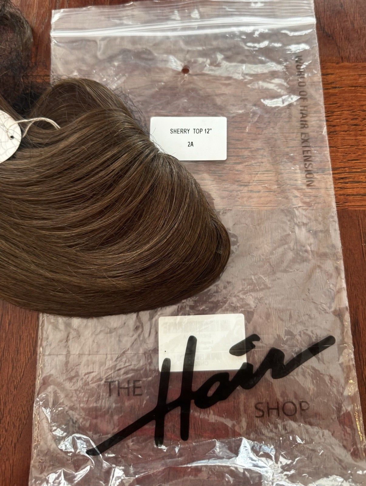 The Hair Shop Sherry Top 12” Human Hair Topper Clip In Brown 2A NEW