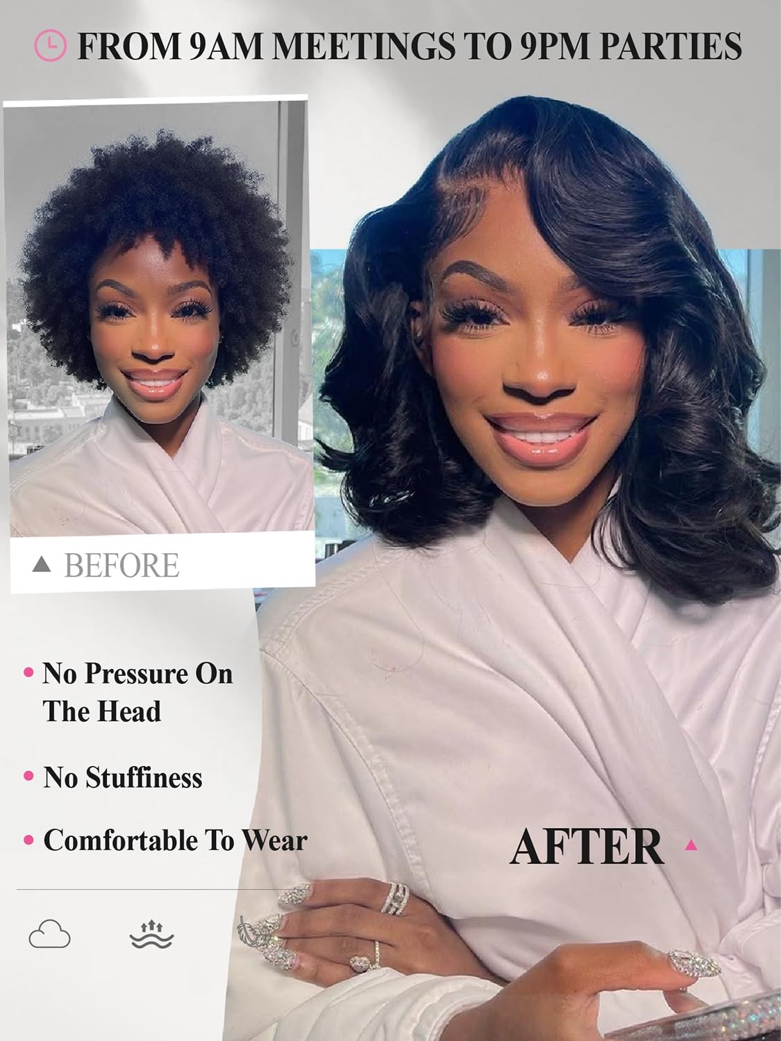 Wiger Short Body Wave Wig Side Part Lace Front Bob Wigs Pre Plucked Synthetic