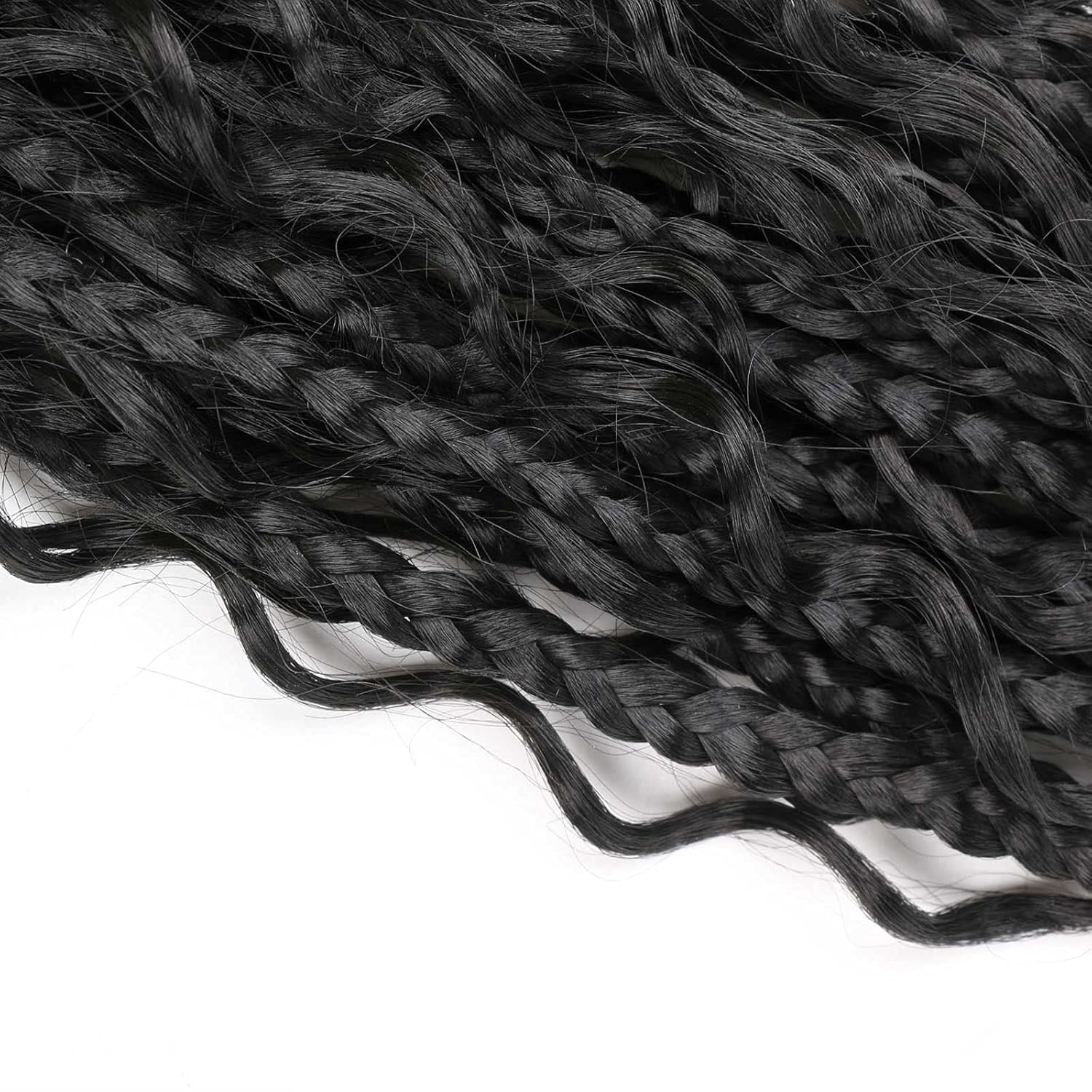 Goddess Box Braids Crochet Hair – 14 Inch, Curly Ends, 8 Packs