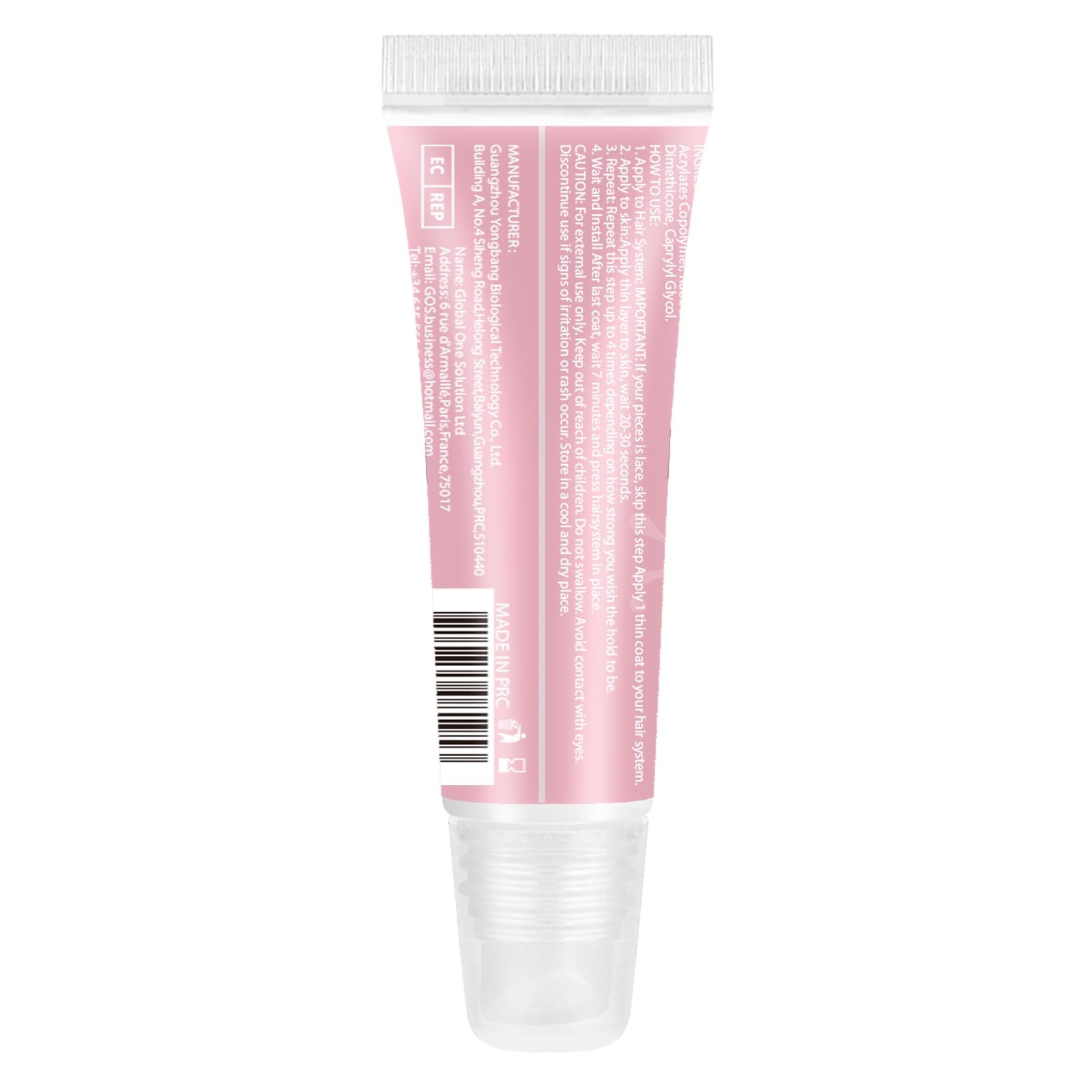 Waterproof Lace Front Wig Glue 0.5 OZ Strong Hold Adhesive 4PCS