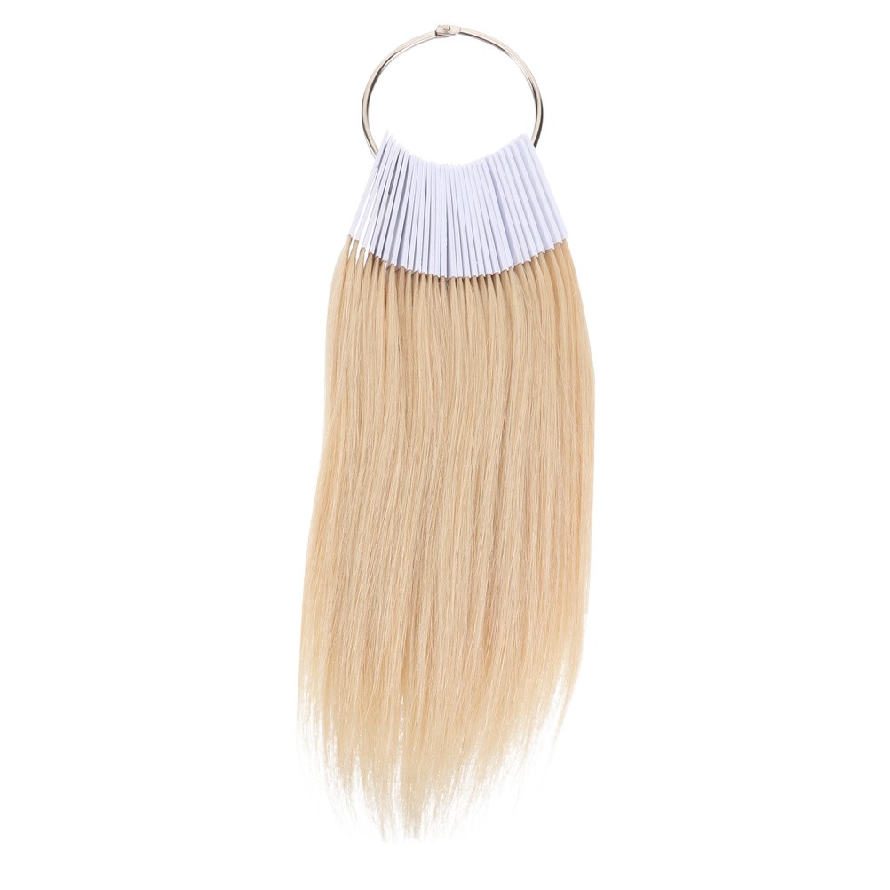 30 Pcs Real Human Hair Color Samples for Hair Styling and Salon Dye Practice