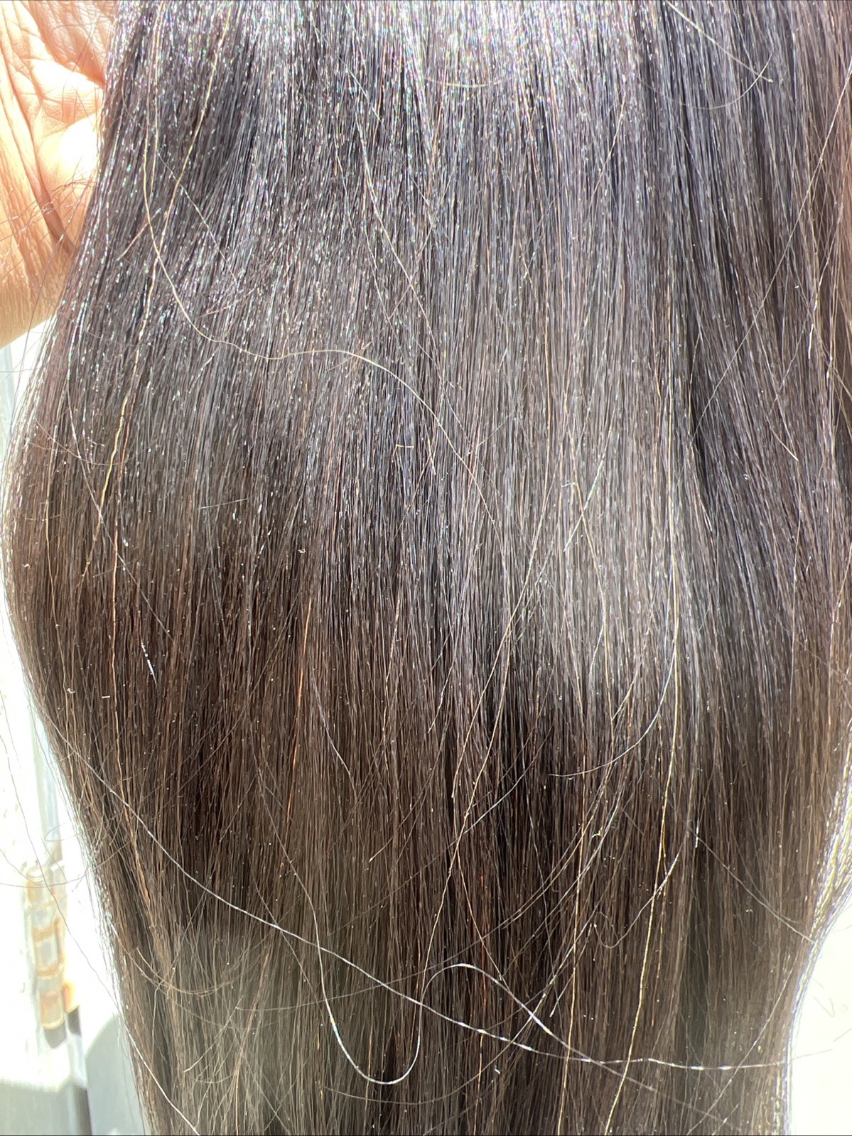 LUVME Yaki Straight LUVME Seamless 2 Pack 18 inch remy human hair