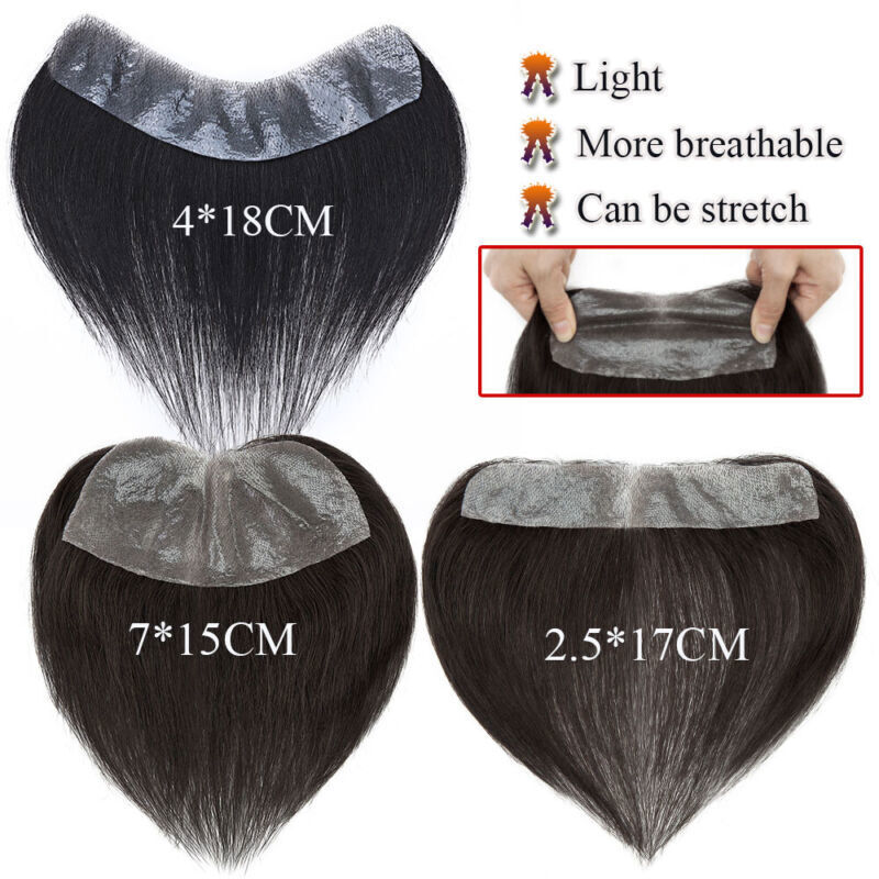 Men’s Short Hair Toupee Buzz Cut Replacement System Ultra Thin Skin PU Wig 13*18