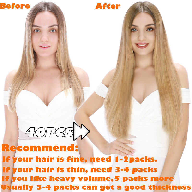Russian Tape In Remy Human Hair Extensions Skin Weft Invisible Thick 16 18 20 22