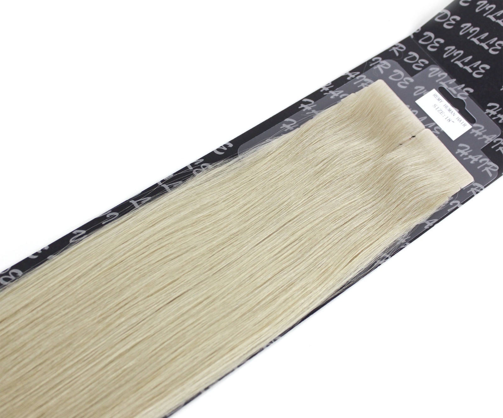 Tape In PU Injected Invisible Seamless Remy Human Hair Extension Platinum Blond