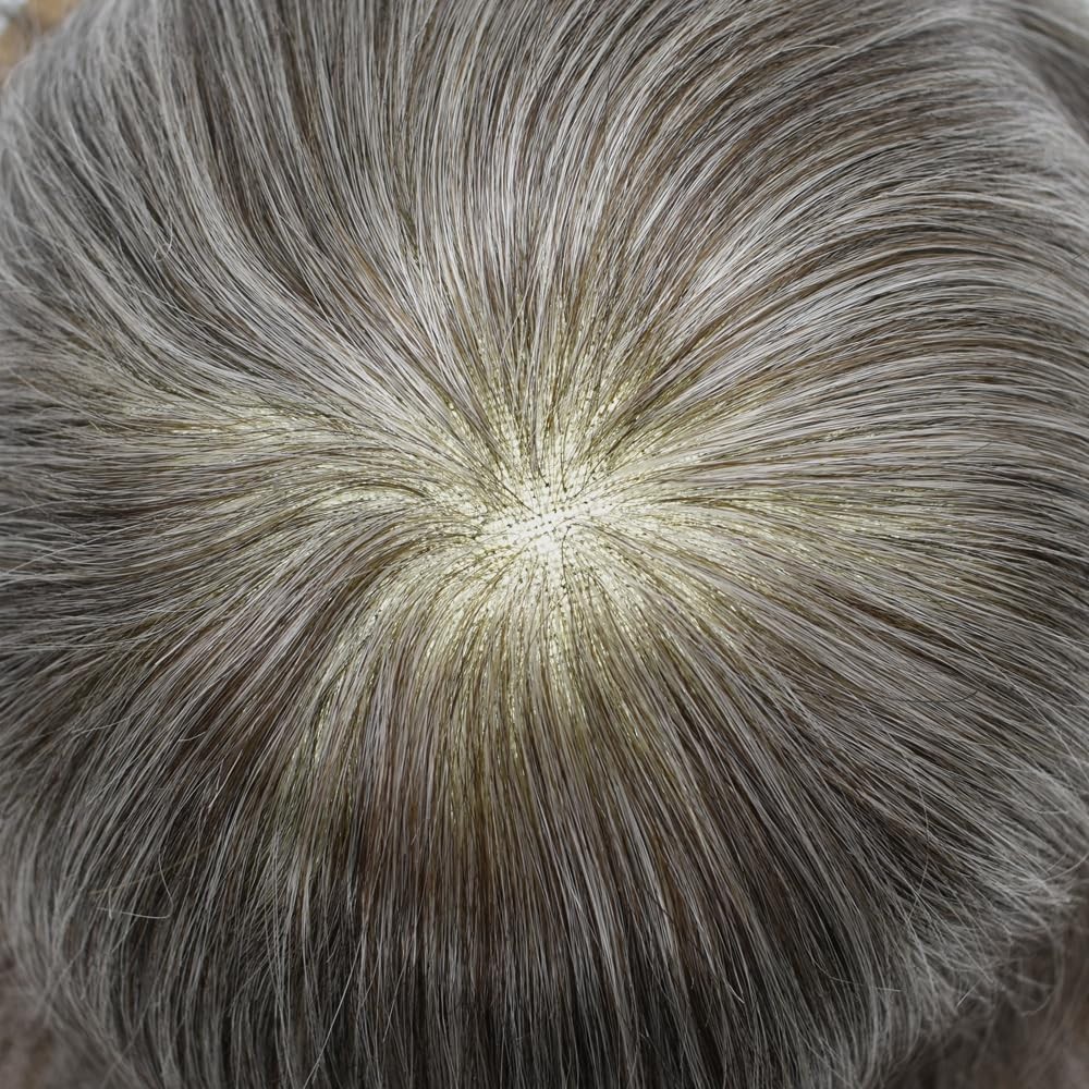 Full Swiss Lace Mens Toupee Light Density Human Hair System Replacement for Men