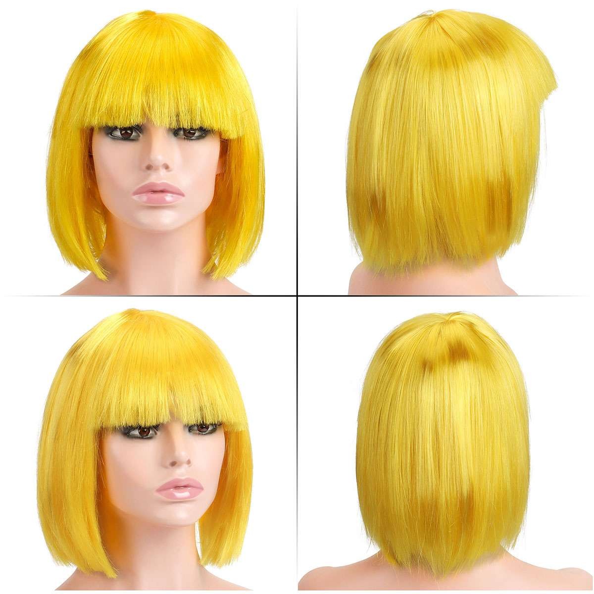 Sexy Short Full Wig Multiple Colors Cosplay Costume Anime Halloween Party Hair