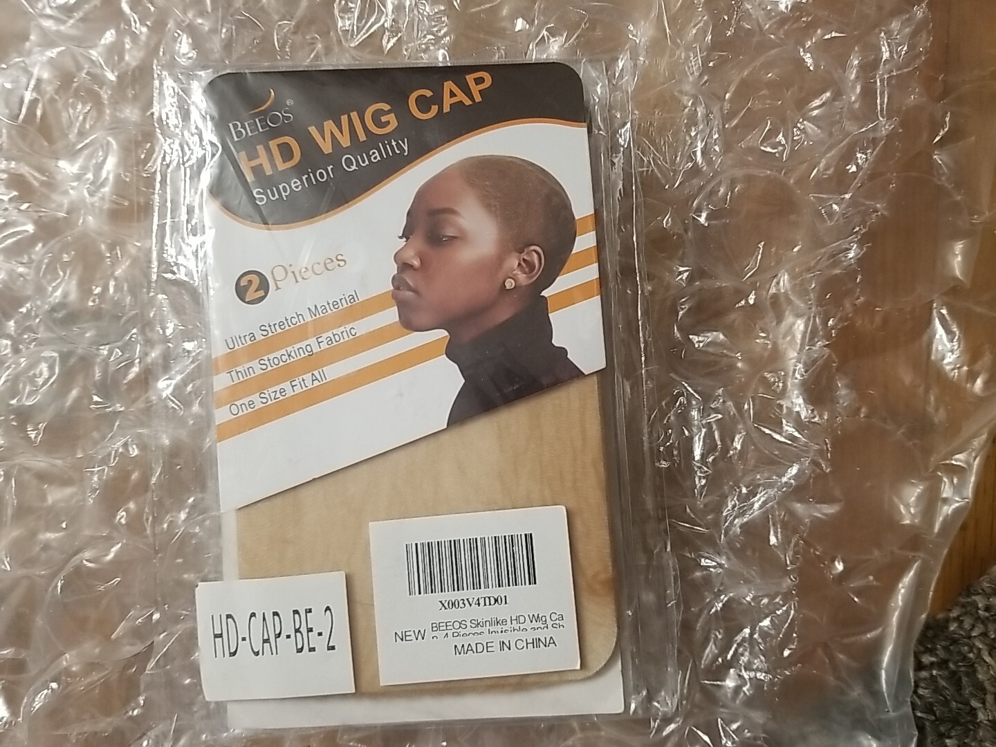 BEEOS HD Wig Cap 2 Pieces Superior Quality Ultra Stretch Thin Stocking
