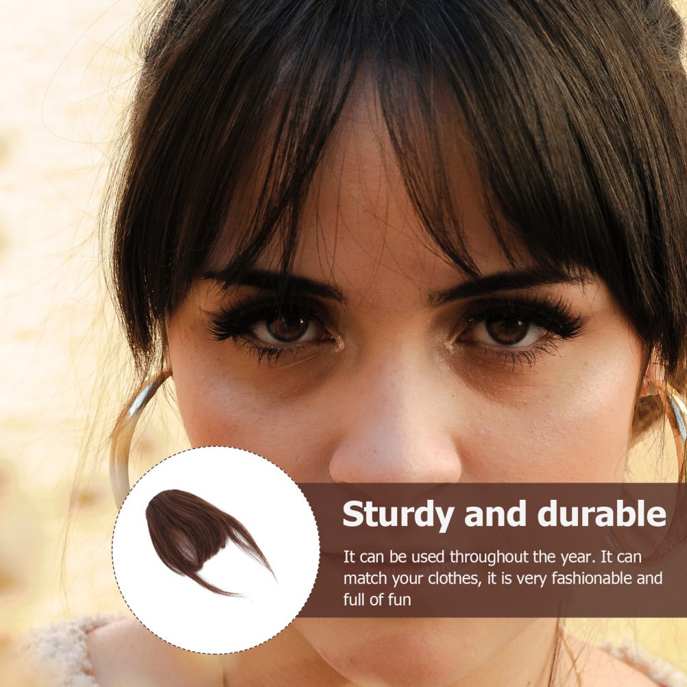 1pc Fake Bang High Temperature Wire Wig Patch Bang Hair Clip Women