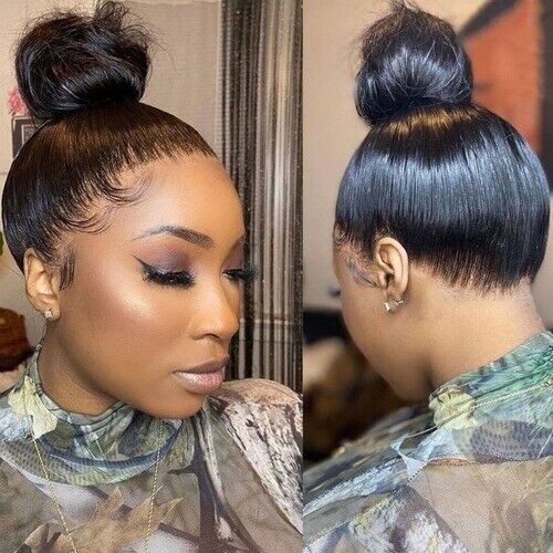 Full Lace Wigs HD Lace Straight 360 Lace Frontal Wigs Remy Brazilian Human Hair