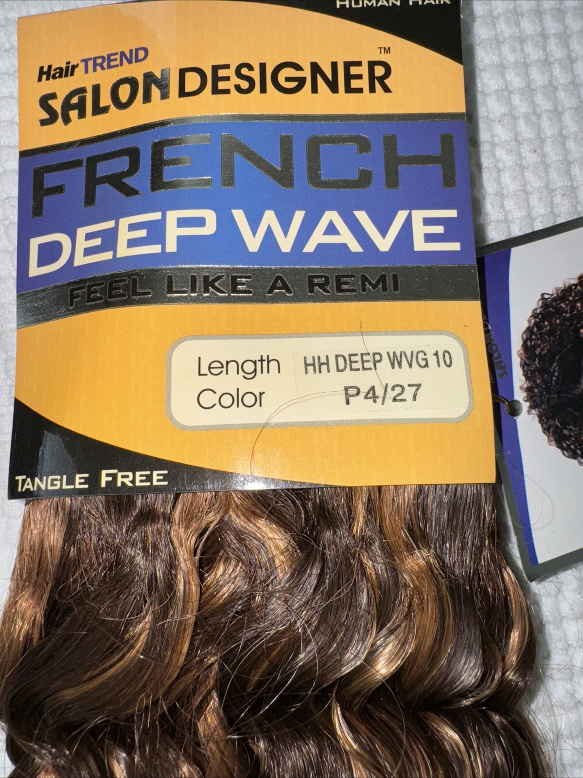 Hair Trend Salon Designer French Deep Wave HH Deep Wave 10” Color P4/27 Sew In