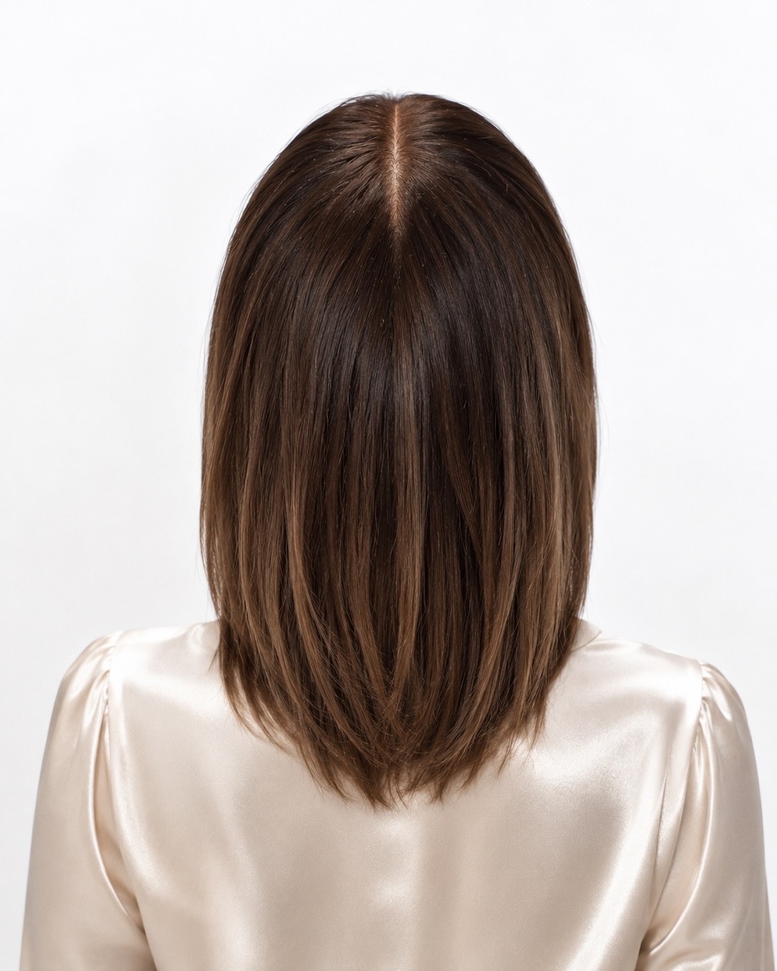 15” European Human Hair Wig Ombre Lace Top Natural Hairline Luxury Wig Blonde