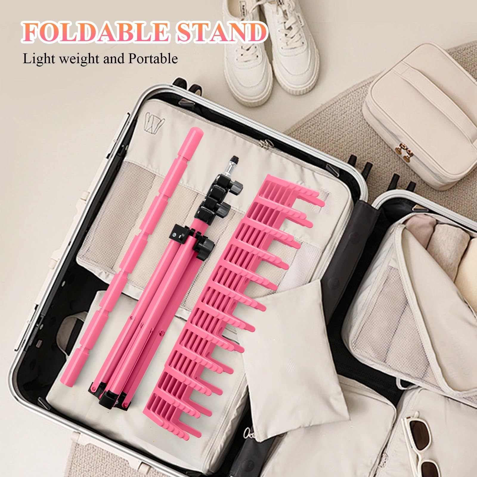 Braiding Hair Rack Height Adjustable 144 Pegs Braiding Rack Hair Extension Ho