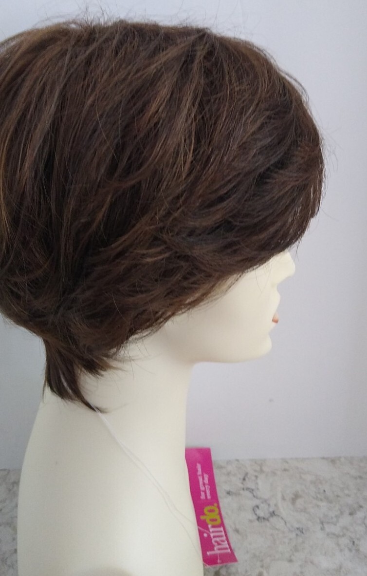 Hair u wear Hairdo Feather Cut Wig, R10 CHESTNUT NWT