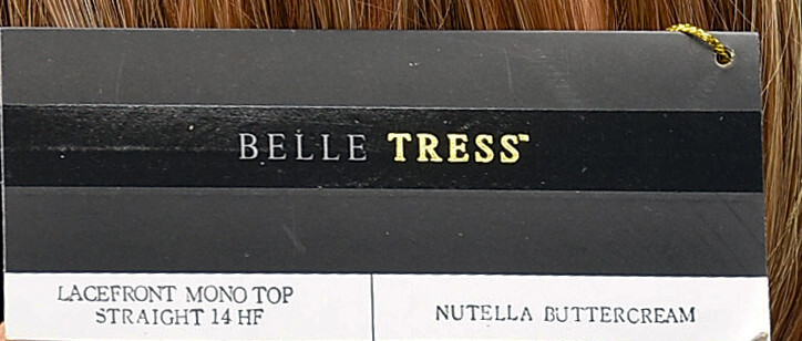 LACE FRONT MONO TOP 14″ TOPPER by BelleTress, CLEARANCE! Nutella Buttercream