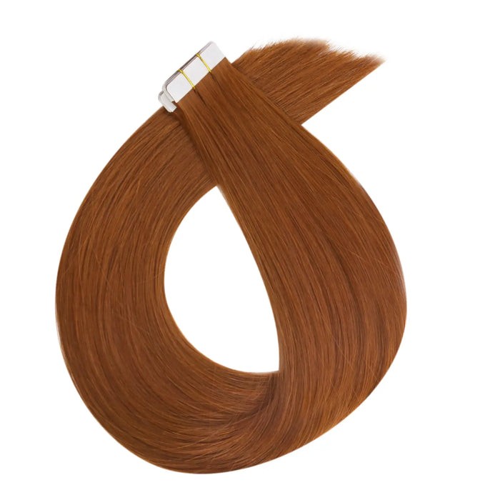 Sunny Hair TAPE-IN 18in Copper Red Virgin Human Hair Extensions TP_33_50G3