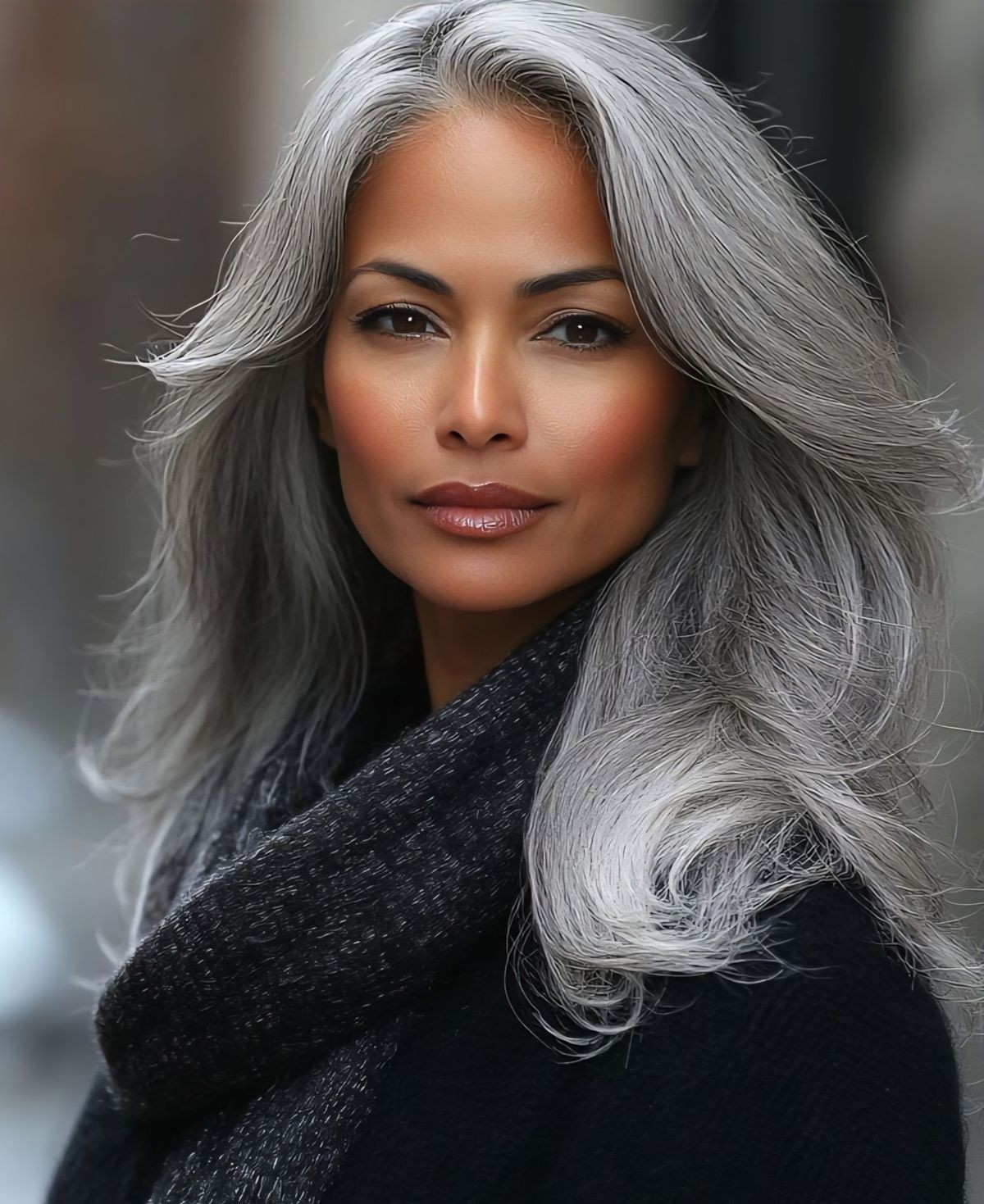 200% Density Silver Gray Body Wave Lace Front Wigs Real Human Hair Pre Plucked
