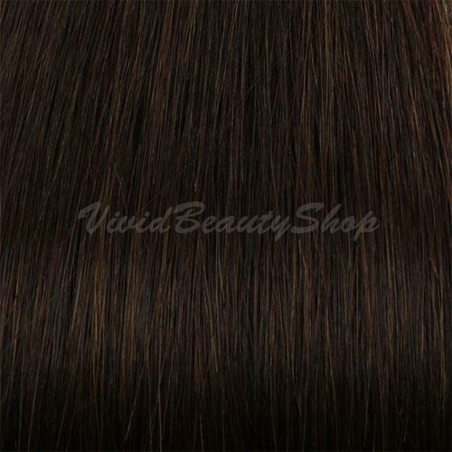 25 U Nail Pre Tip Fusion Deep Wave Curly Remy Human Hair Extension Dark Brown #2