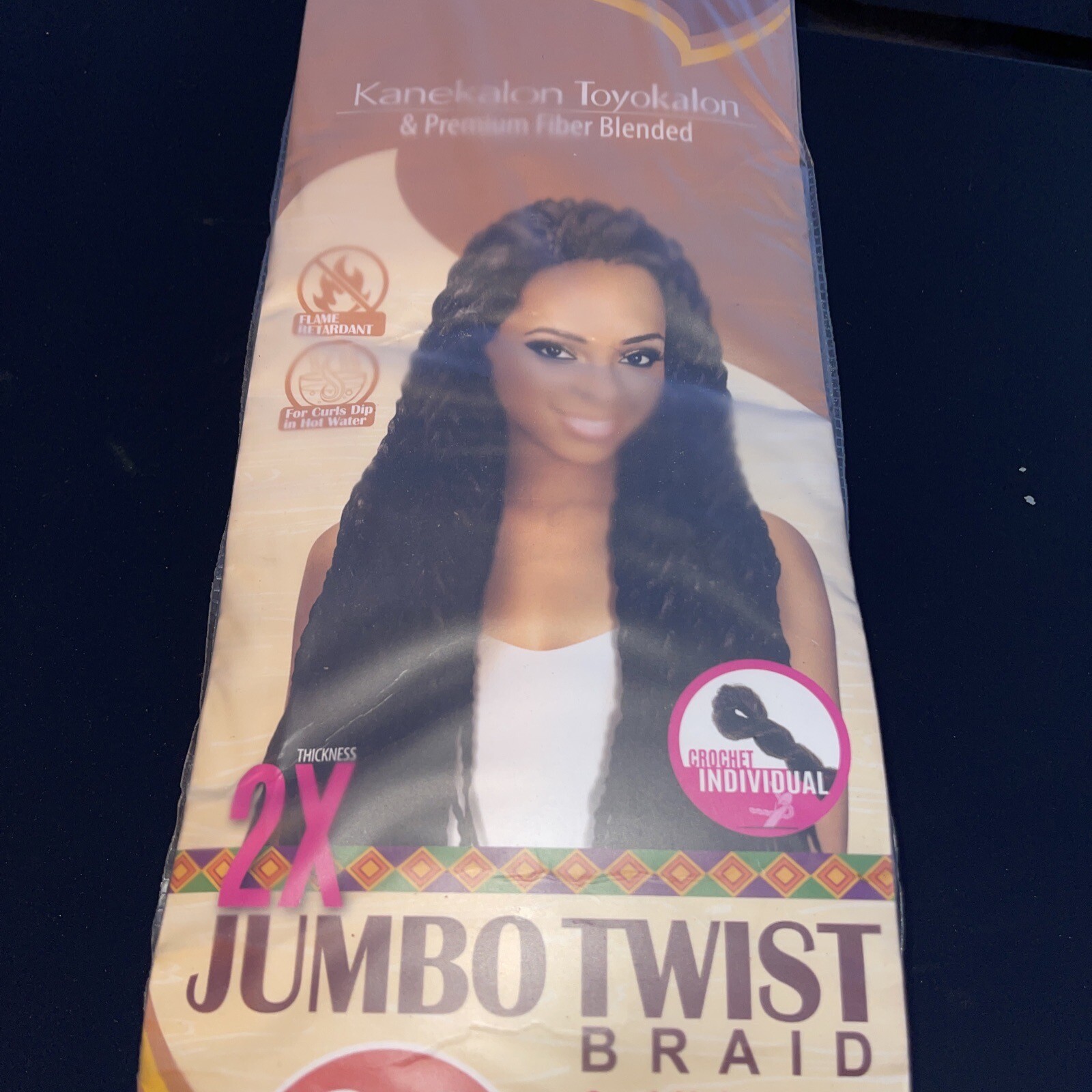 Eve Hair Afro Crochet Braid Jumbo Eve Hair Twist 24” – 2 In 1 Pack T27/613 New