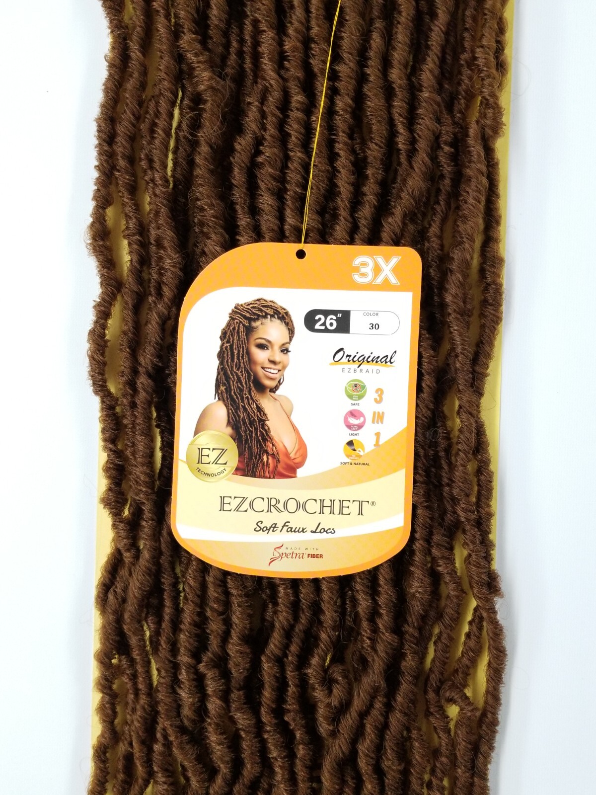 I&I Hair Innocence EZCROCHET 3X Faux Locs Crochet Braiding Hair Spectra 26″