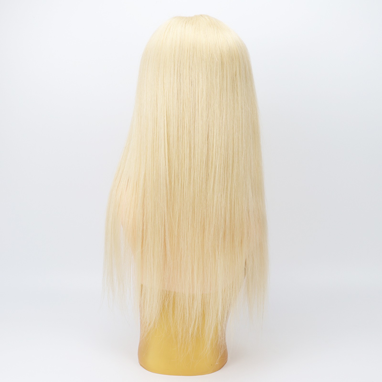 #613 Light Blonde Real Remy European Human Hair Lace Closure Topper For Woman