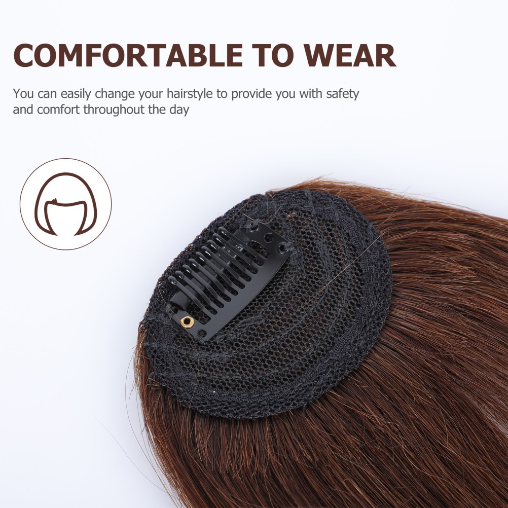 1pc Fake Bang High Temperature Wire Wig Patch Bang Hair Clip Women