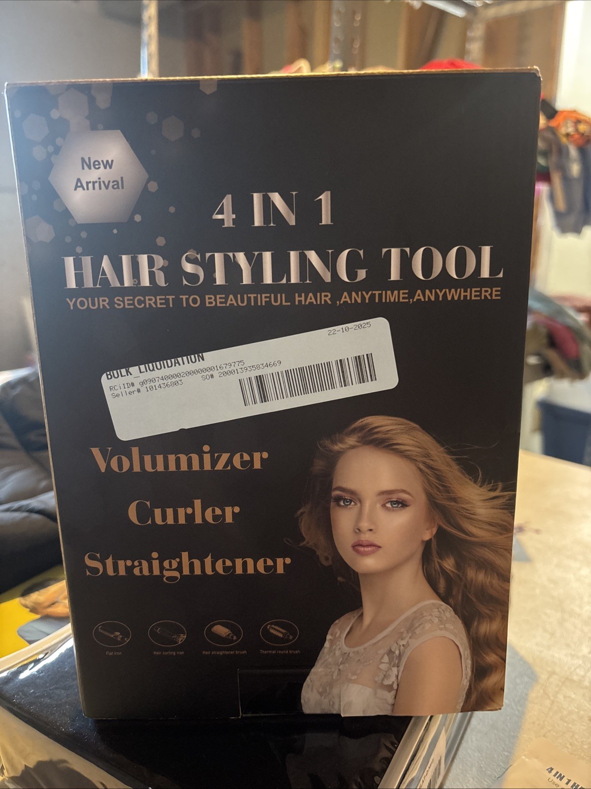 4-in-1 , Set with Thermal Brush and 3 Interchangeable Ceramic Wands.