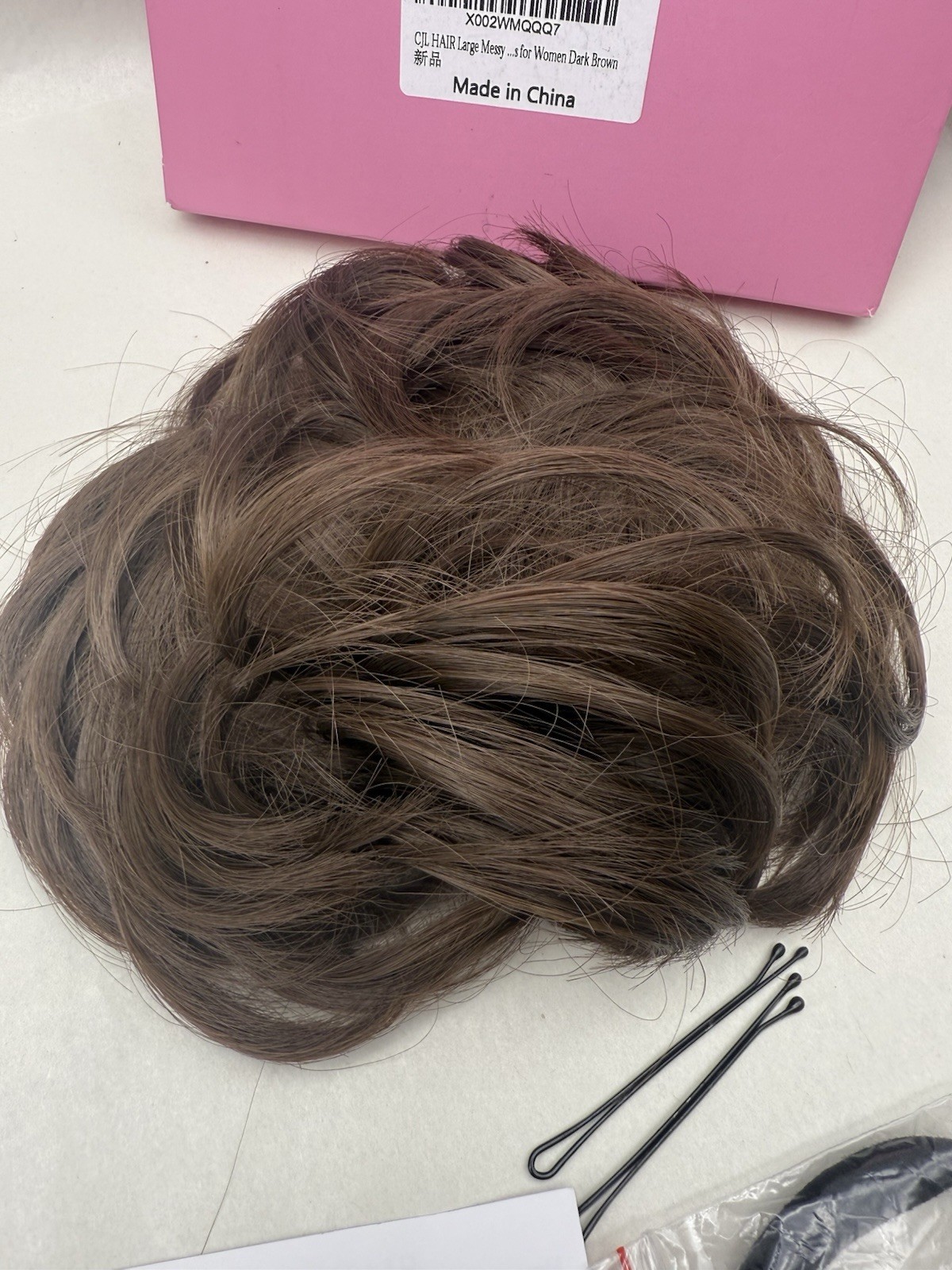 HAIR Large Messy Bun Hair Piece Wavy Curly Scrunchies Synthetic Chignon Ponytail