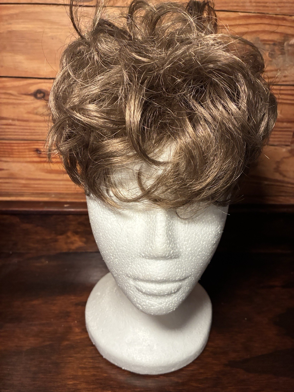Short Wiglet Hair Topper for Women – Synthetic Hair Large Coverage Medium Brown
