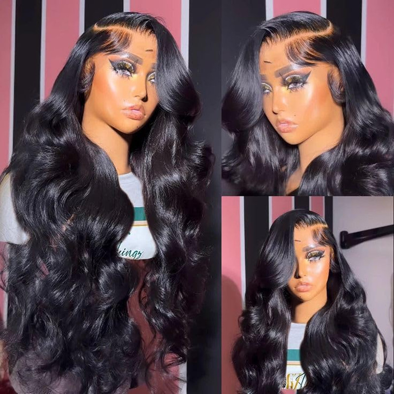 Andria 13X6 Hd Lace Front Wigs Body Wave Glueless Pre Plucked Lace Frontal Wigs