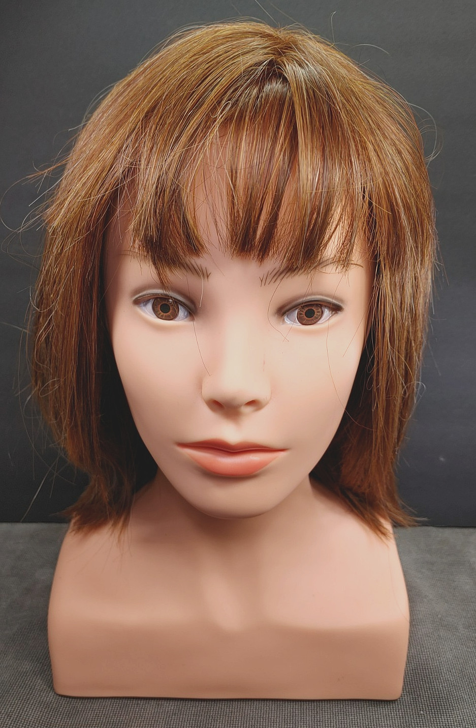 Hair2Wear Wig Lace Front Mono Part Style: Cover Shot w/Bangs Red Auburn
