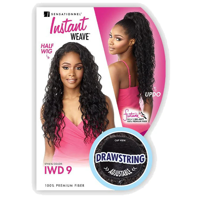 Sensationnel Premium Synthetic Drawstring Cap Up-Do Half Wig 27 – IWD 9