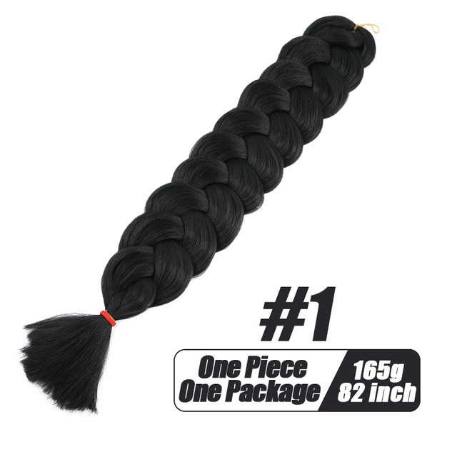 1Pack 41 Inch 165g Synthetic Braiding Crochet Hair Extension For Box Braids Hair