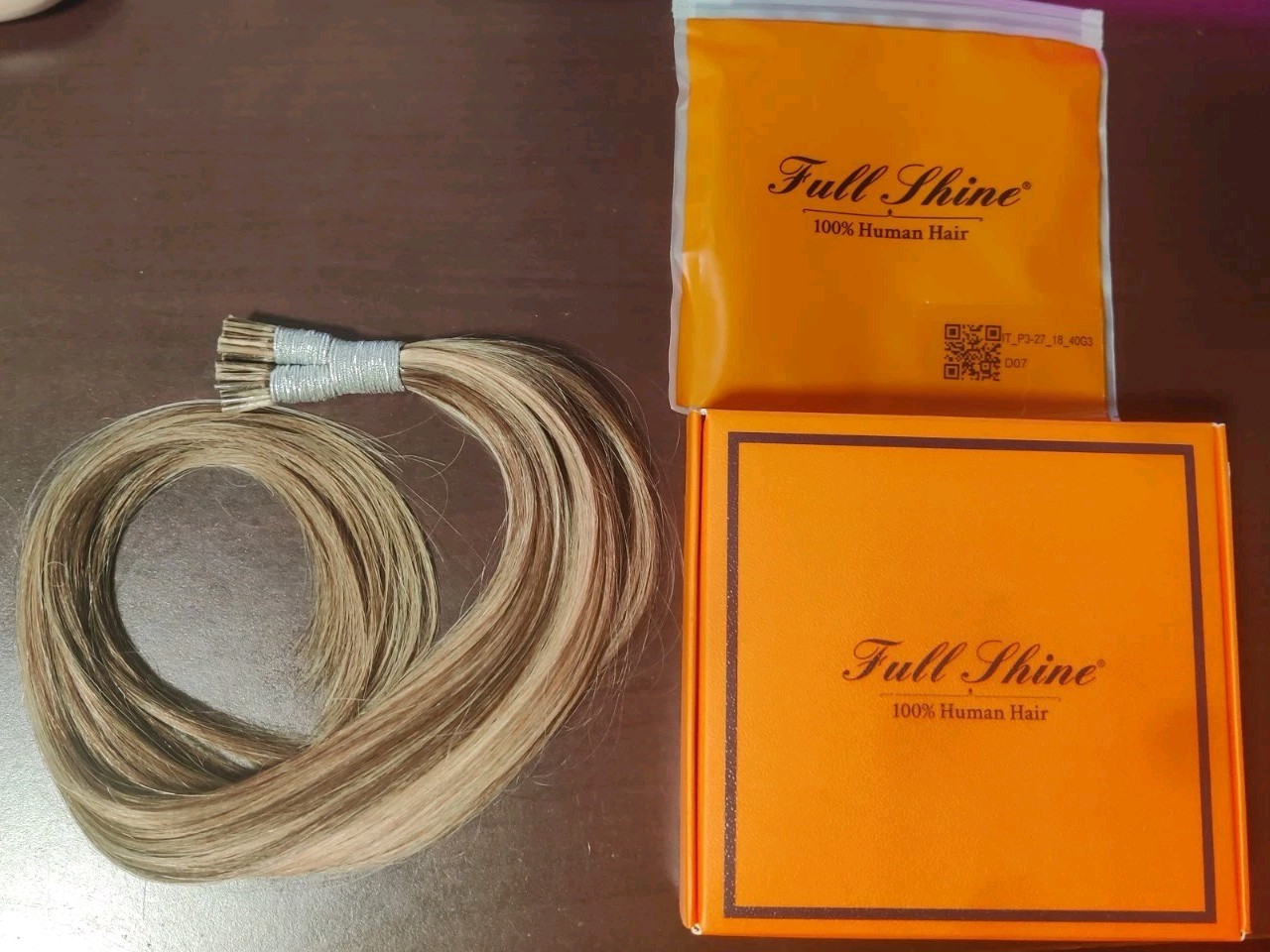 18″ Itip Human Hair Extensions Full Shine #P3/26 40g