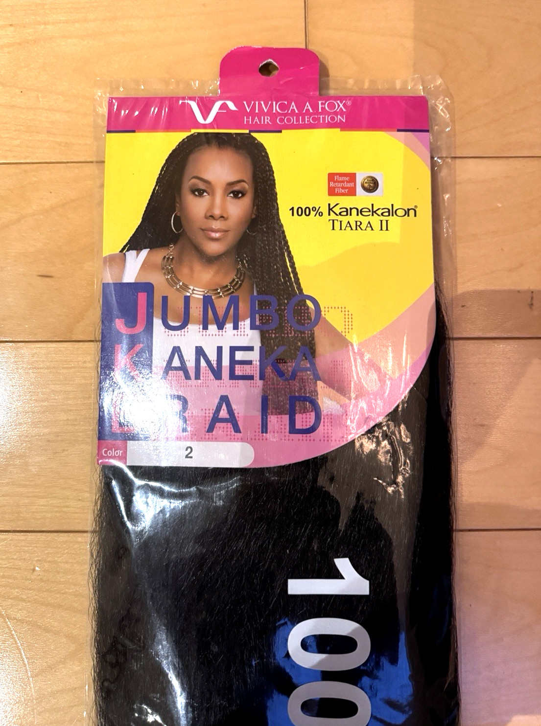 3 packs – Vivica Fox JKB-V Jumbo Kanekalon Braiding Hair COLOR 2 DARK BROWN