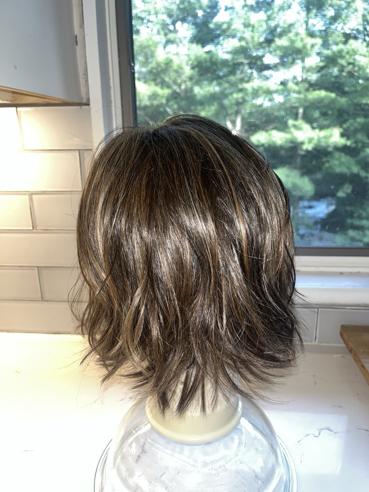 Belle Tress Alicante Wig Dark Brown with Highlights Heat Friendly
