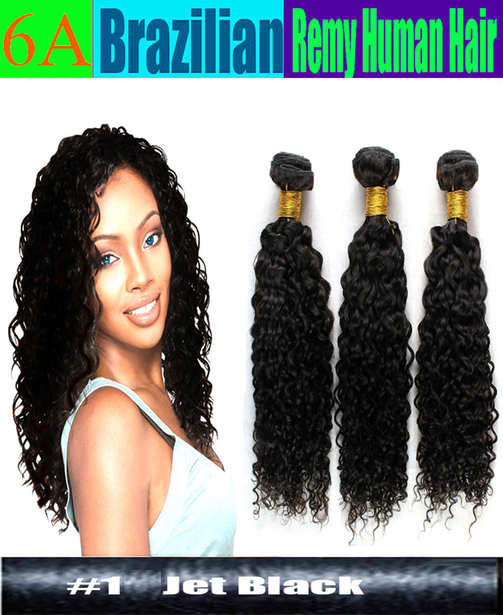 Jerry Curl Curly Sew In 100 Human Hair Weave Extension Black Ali One Bundle