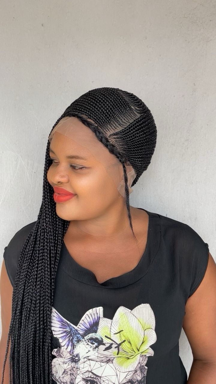 Braided Cornrow Wig. .made On A Full Lace Wig. Length Is 30inches long.
