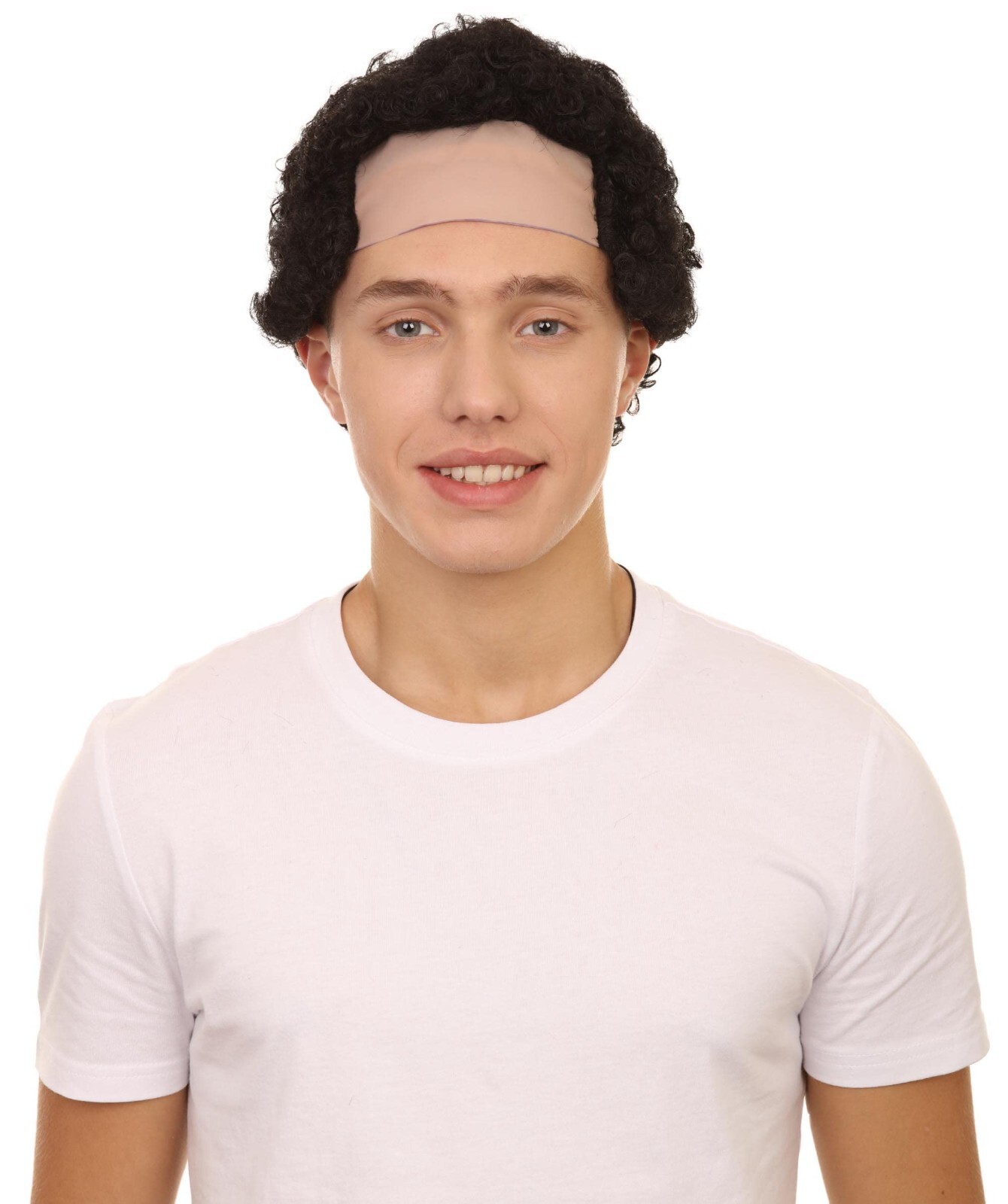 Curly Bald Mens Cosplay Halloween Wig | Premium Breathable Capless Cap HM-273
