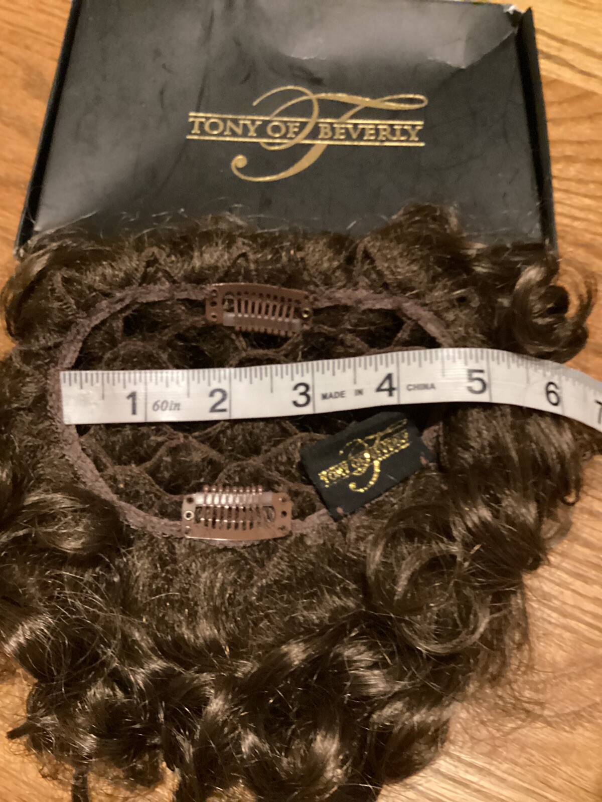 NWOT CASQUETTE HAIRPIECE BY TONY OF BEVERLY Color #8 Brown Pull Through Wiglet