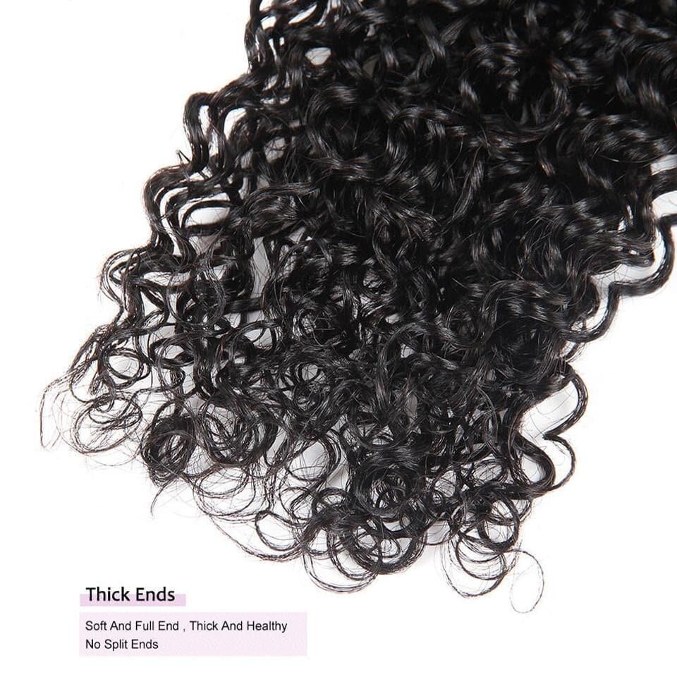 Natural Black Curly Brazilian Virgin Human Hair 8″- 22″
