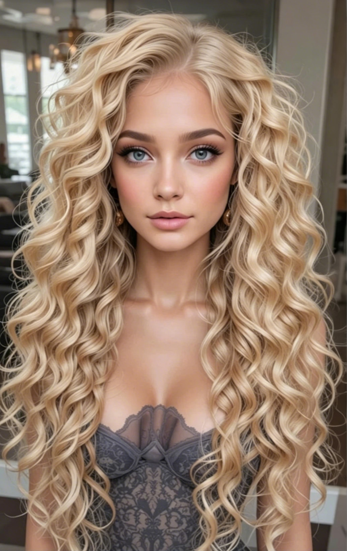 20inch Golden Blonde Human Hair Lace Front Wig Wavy wigs 150% density cap 21.5″